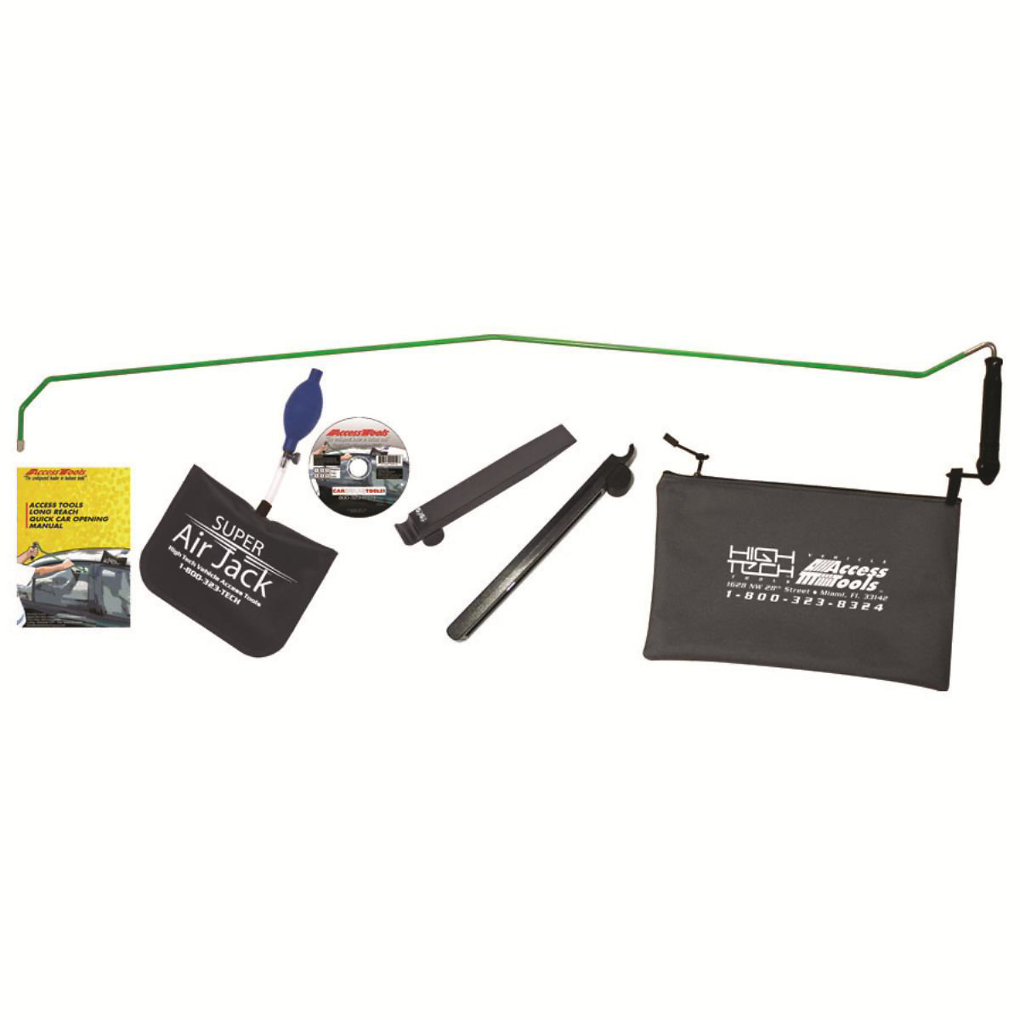 Access Tools Super Mega Jack Set — For Large Vehicles, Scratch-Proof, Store-N-Go Handle, Model# AETSMJS4